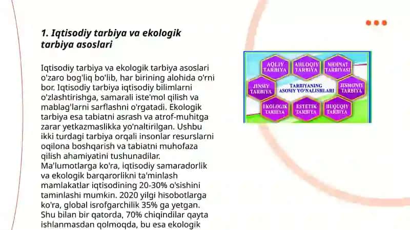 Iqtisodiy Tarbiya-Ekologik Tarbiya Haqida 3