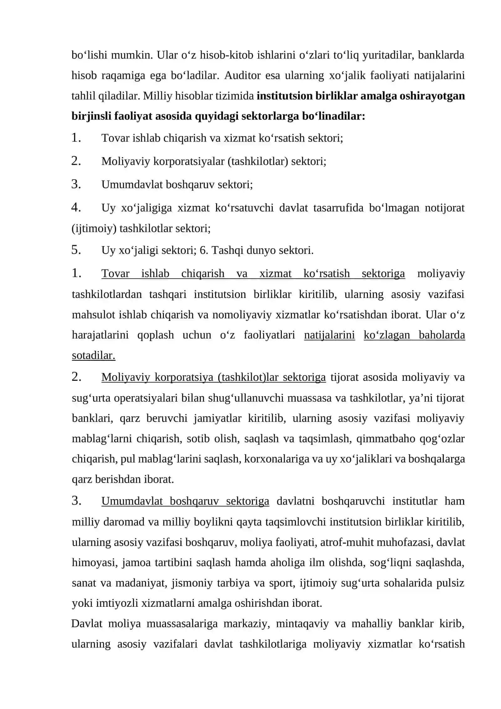 Milliy hisoblar tizimida makroiqtisodiy faoliyat natijalarini ifodalovchi ko‘rsatkichlar tizimi 3