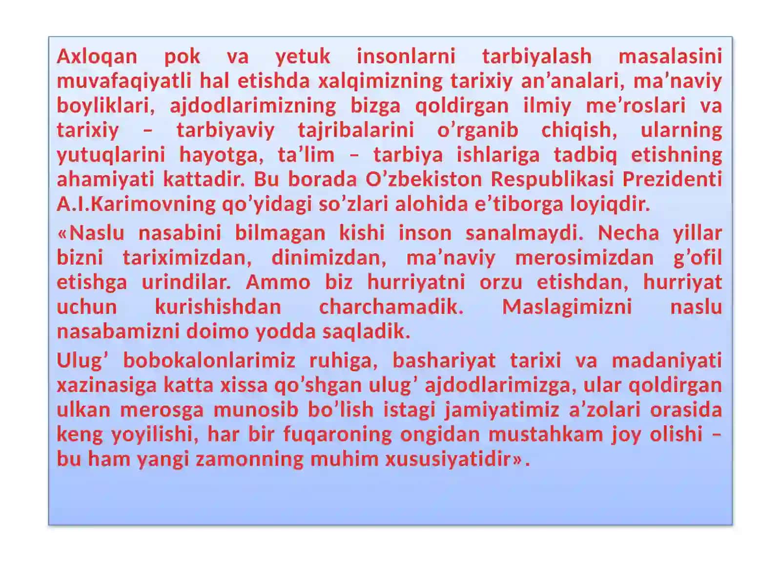 PEDAGOGIKA TARIXINI O'RGANISHNNG KONSEPTUAL ASOSLARI 3