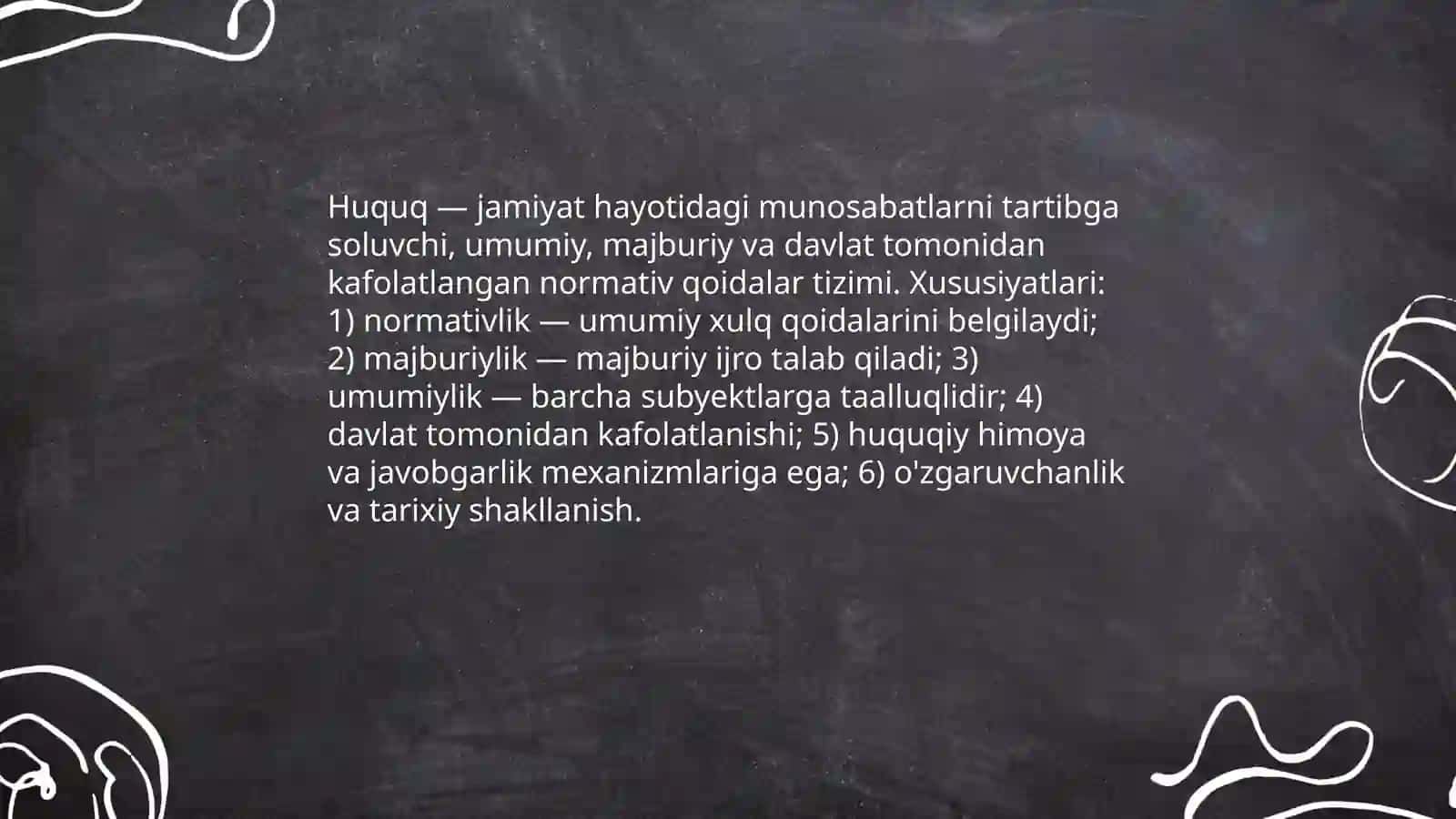 Huquqdan burchgacha ularning tushunchalari va ahamiyati 3