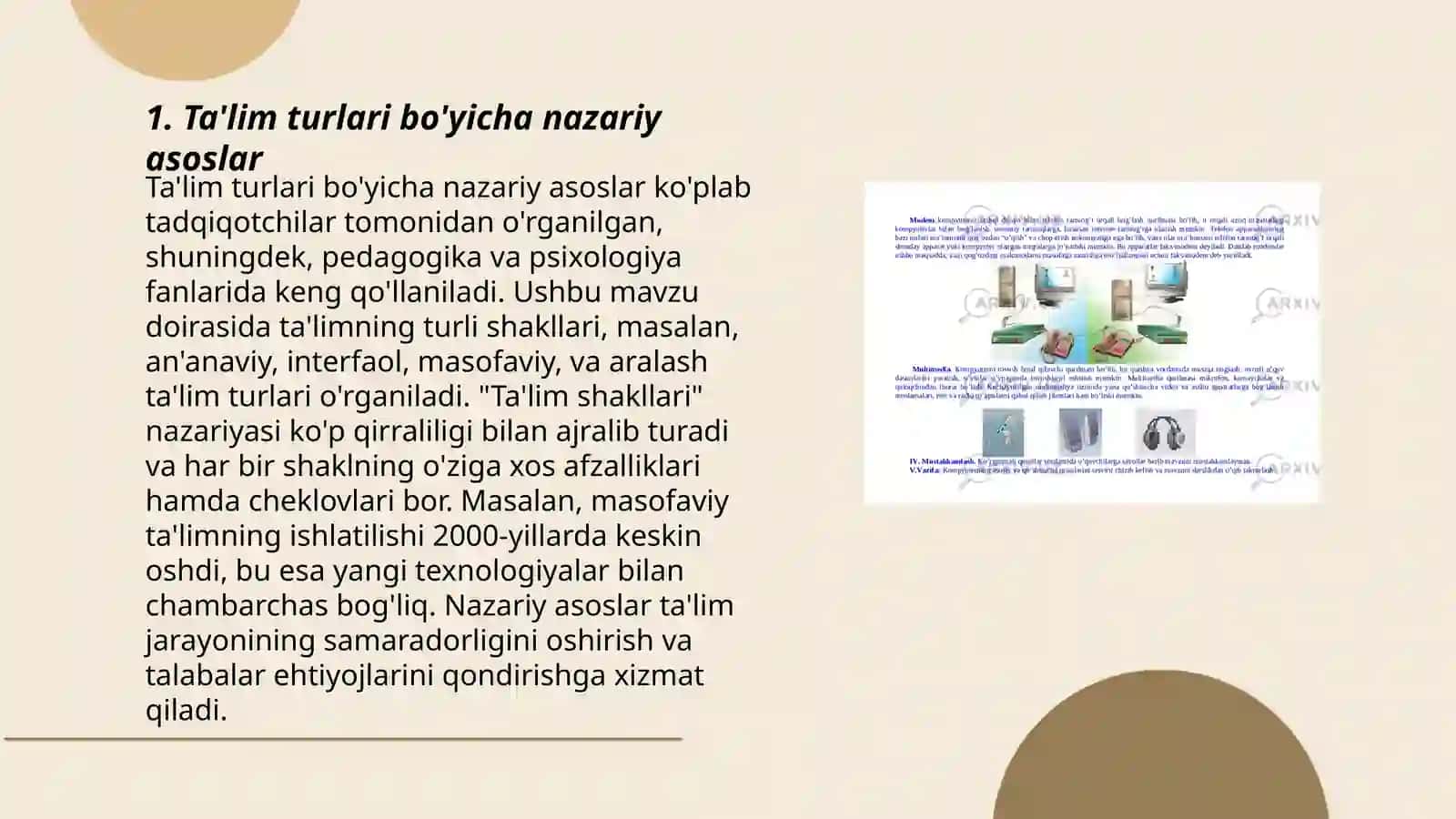 Ta'lim turlari va ta'limdi tashkil etish shakllari 3