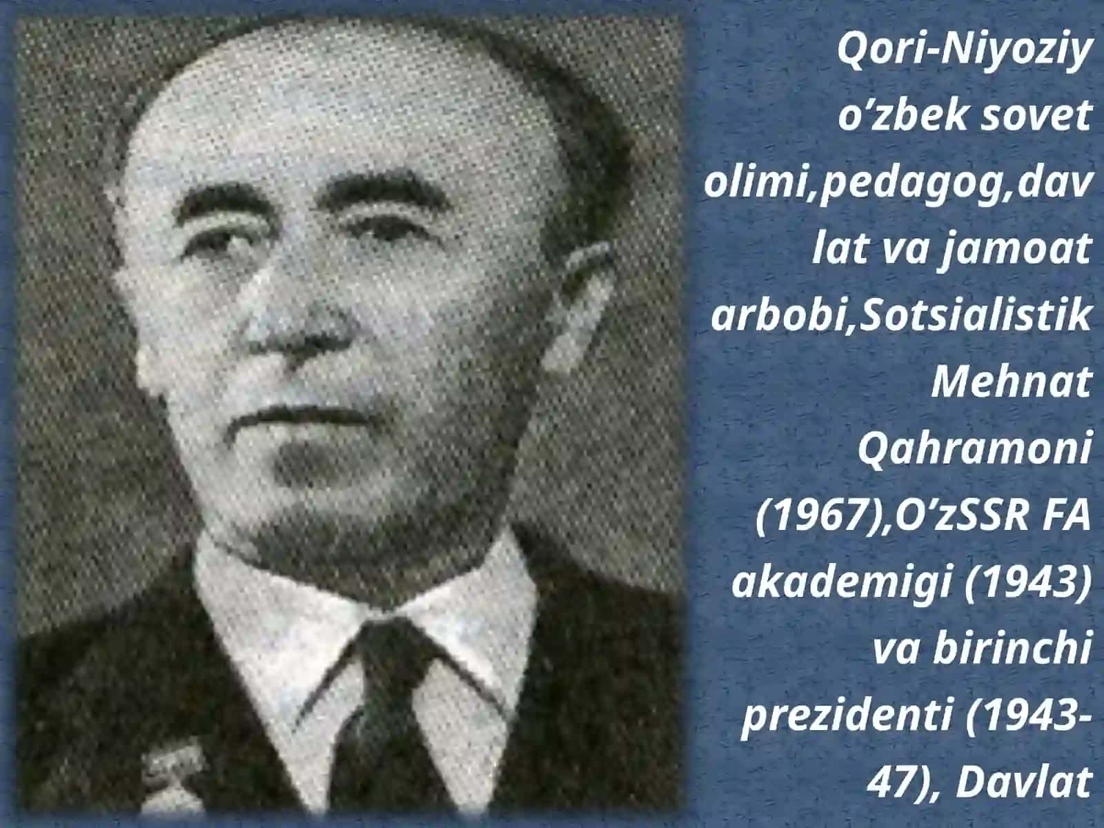 Qori-Niyoziy, S.H.Sirojiddinov 3