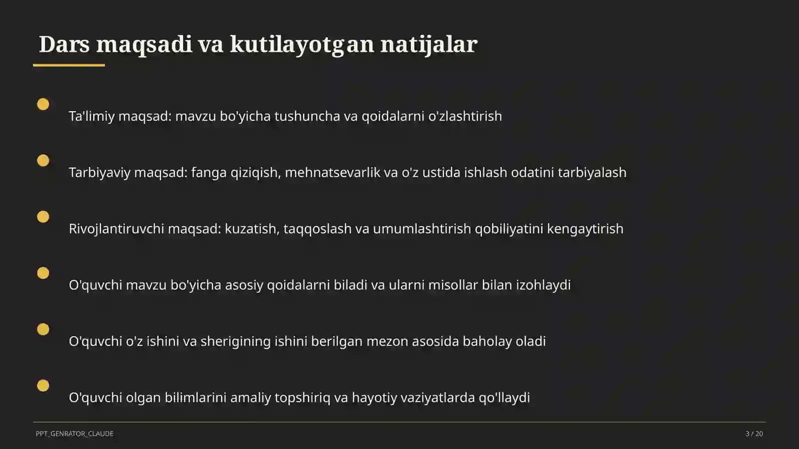 Ahmad Yugnakiy: Hibatul haqoyiq (7-sinf) 3