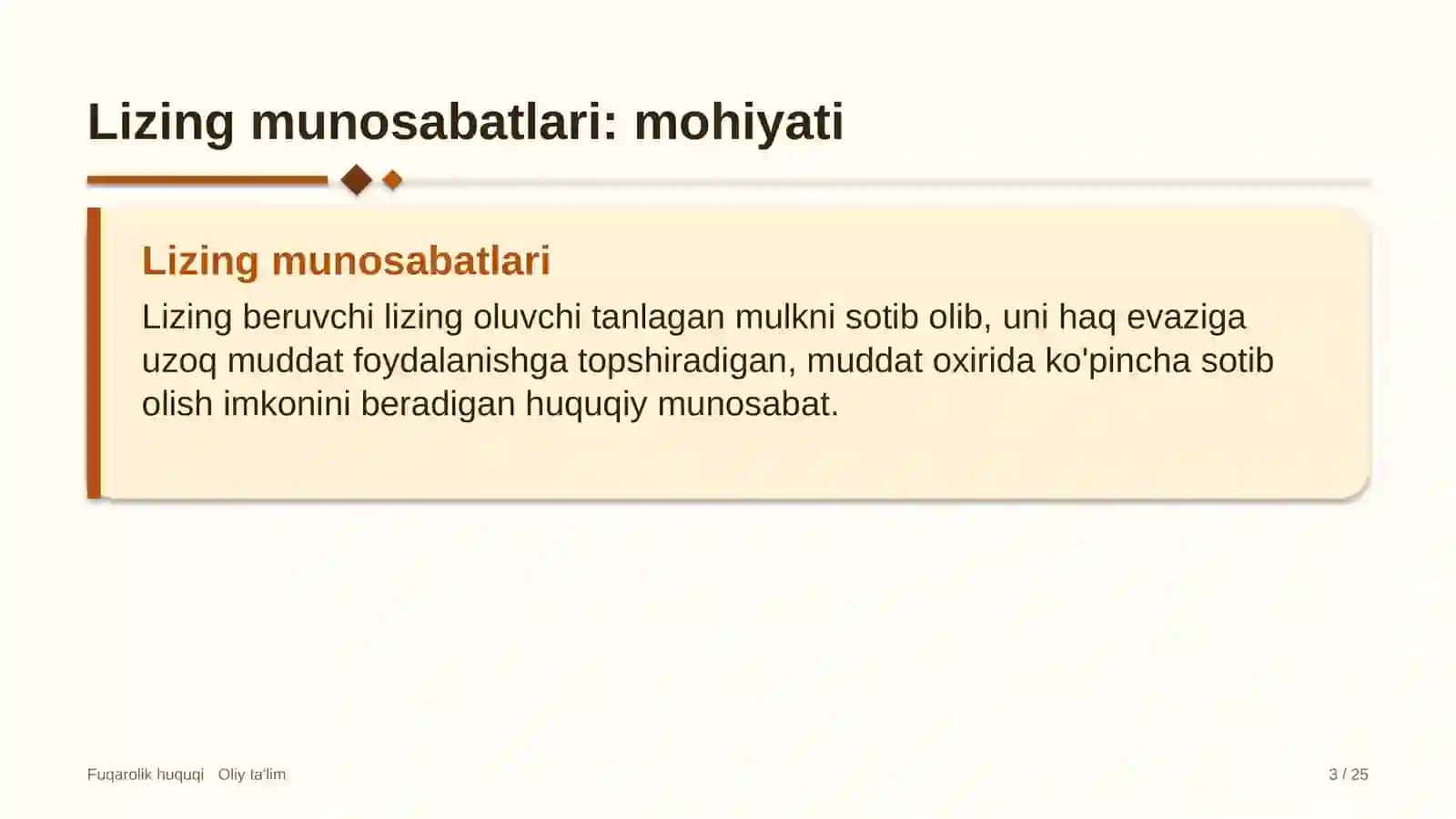 Developerlik kompaniyalarida lizing munosabatlari 3