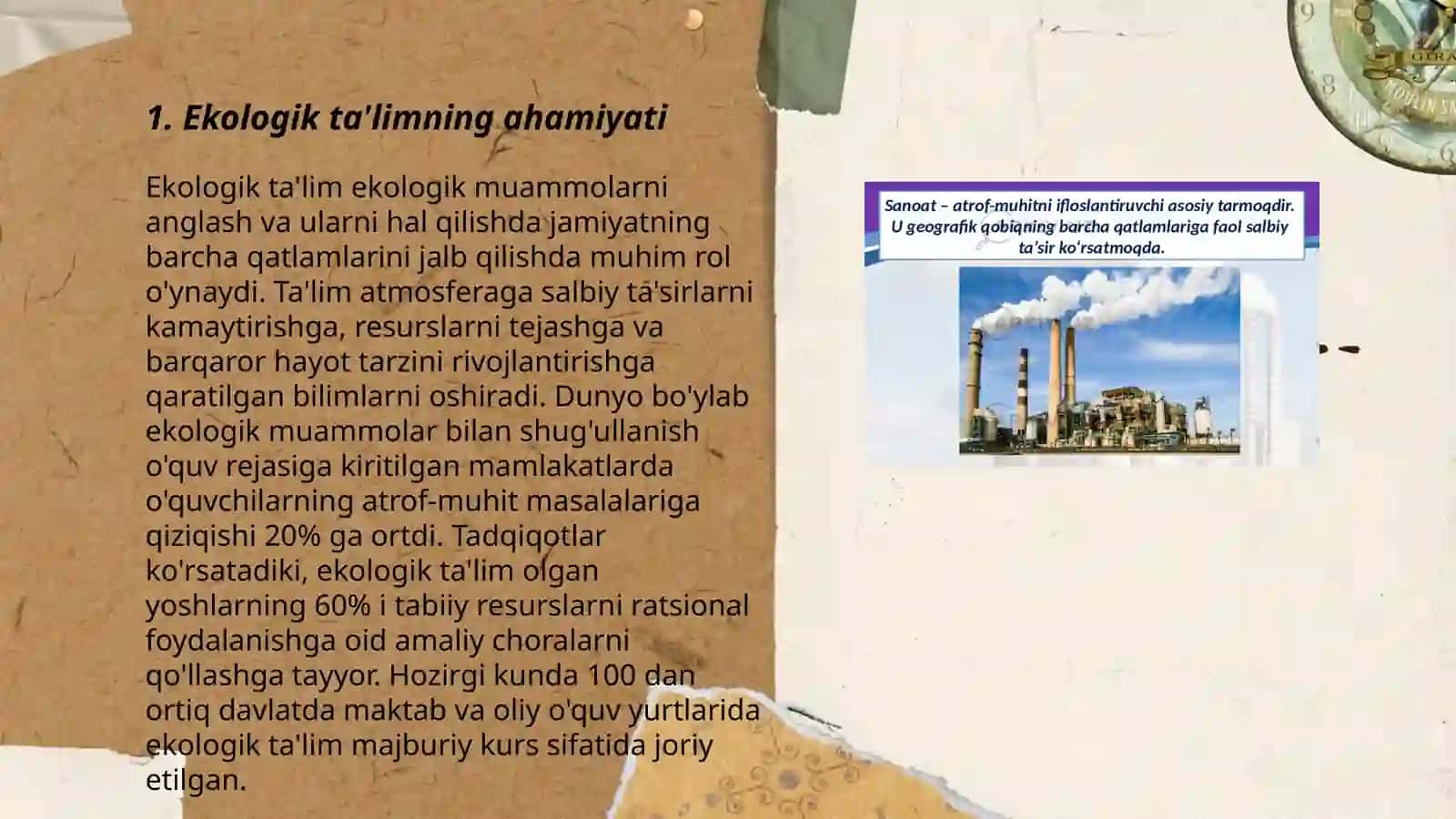 Ekologiya va atrof muhitni asrash 3