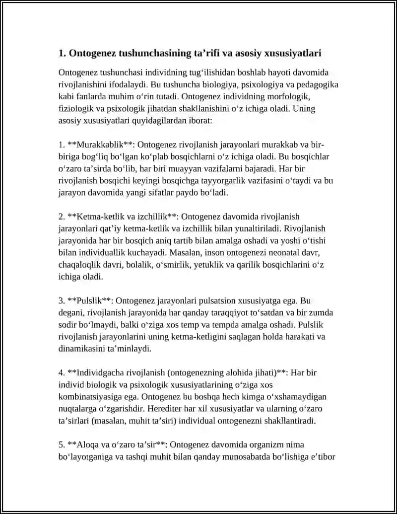 Ontogenez Tushunchasi va uning Psixologiyadagi O'rni 3