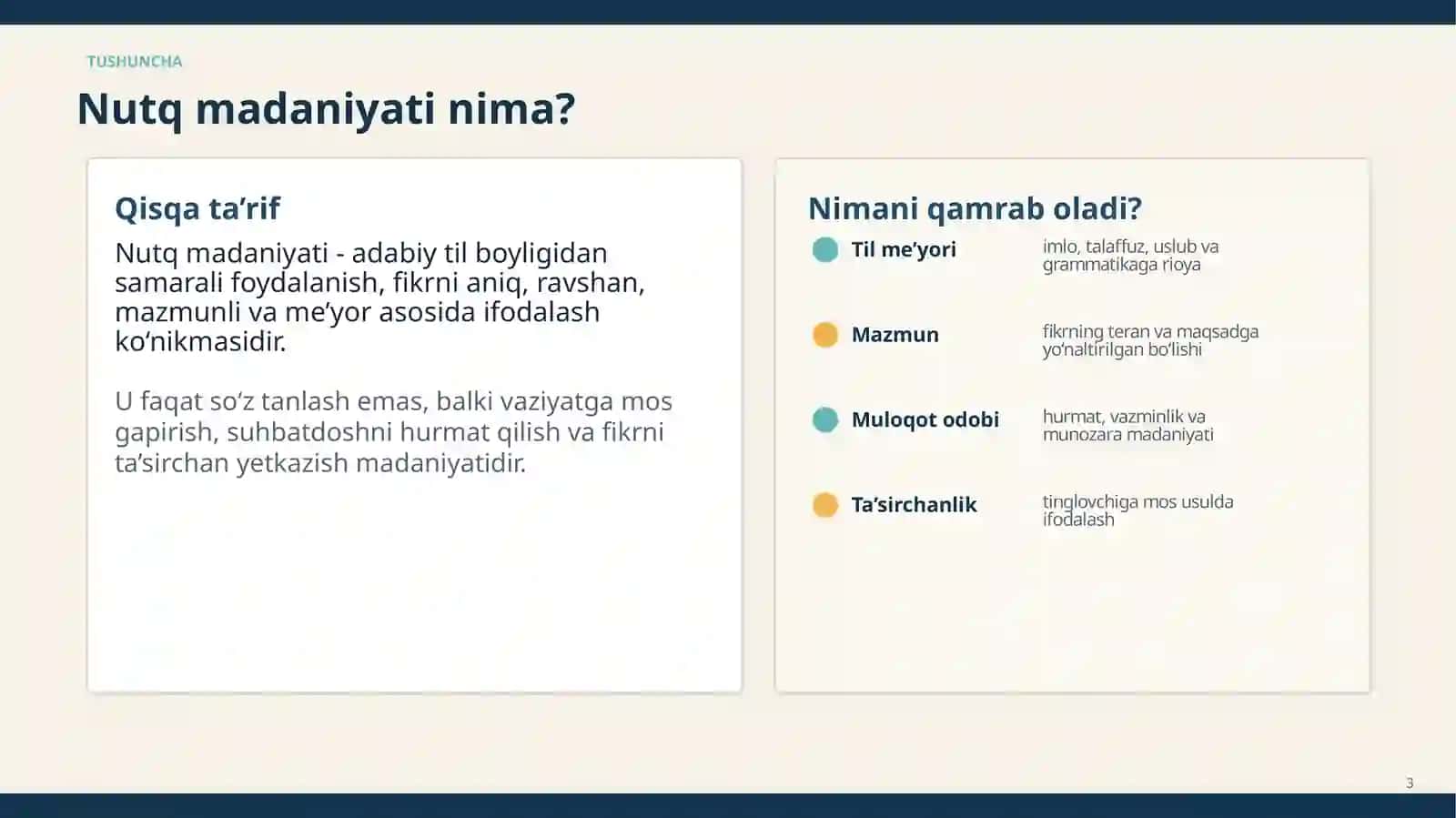 Mavzu bo‘yicha ixcham va ko‘rgazmali slaydlar to‘plami 3