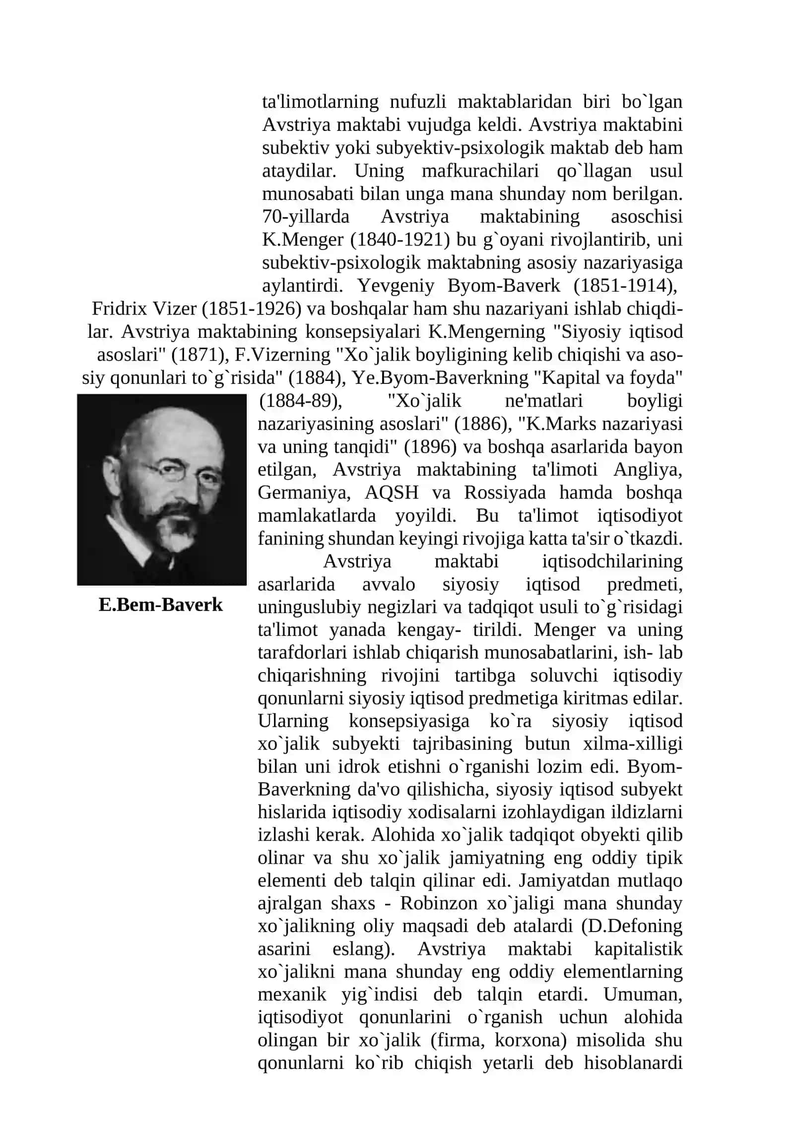 MARJINALIZM. IQTISODIY TA’LIMOTLARDA NEOKLASSIK YO‘NALISHNING SHAKLLANISHI 3