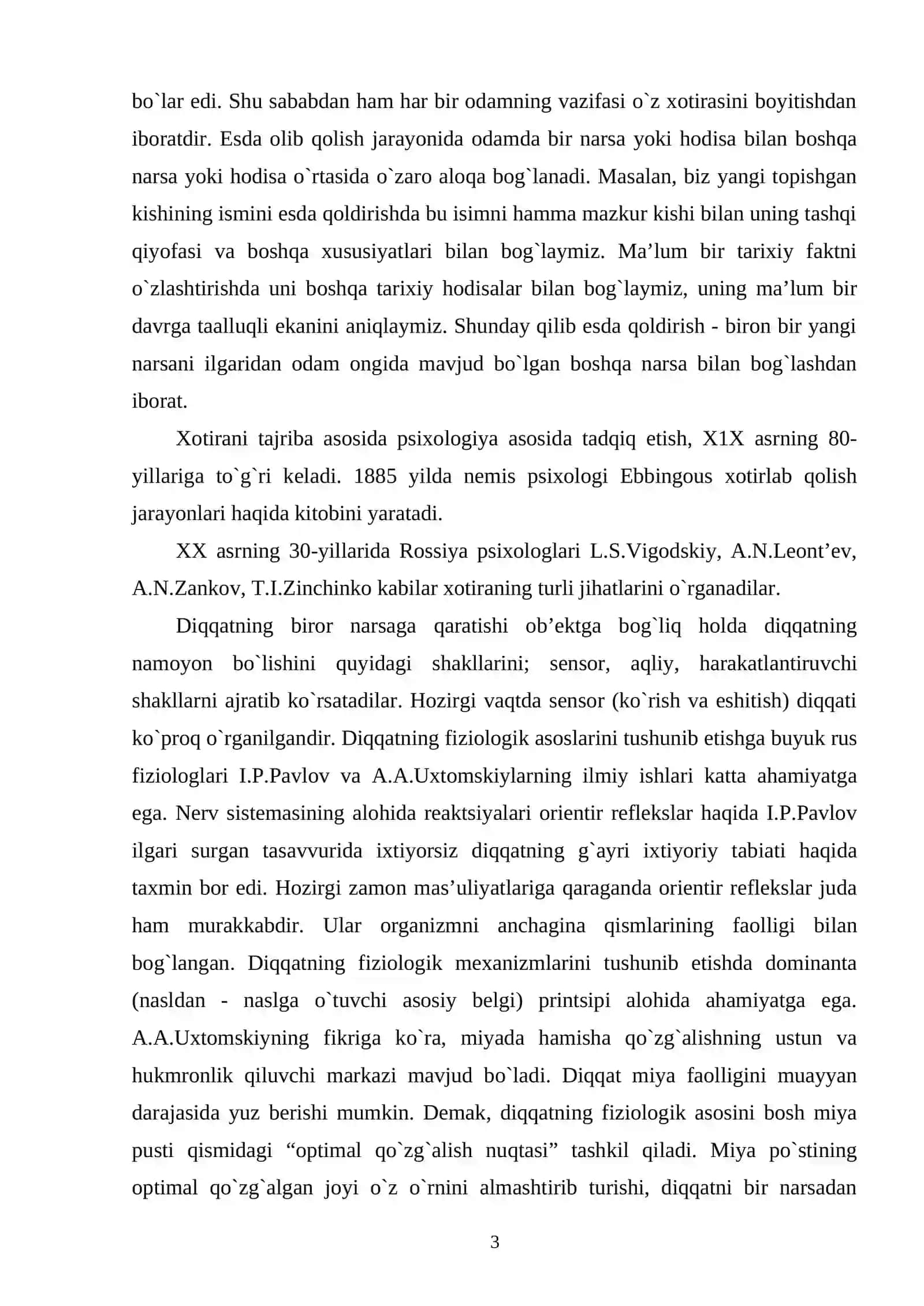 Diqqat va xotira psixologiyasi 3