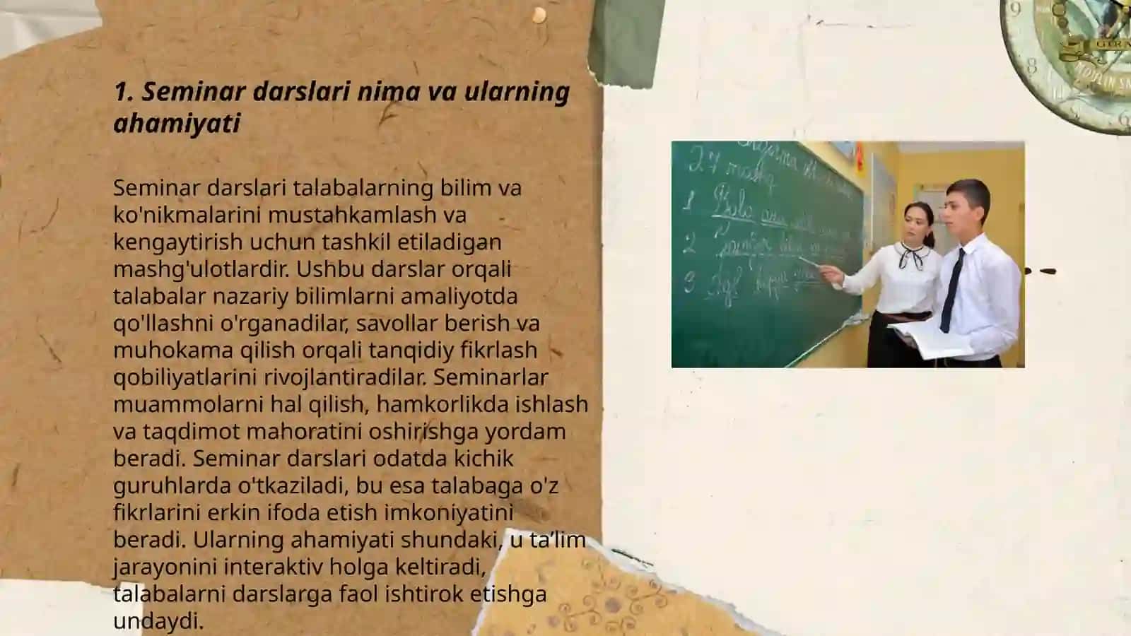 Seminar darslari va uni tashkil etishga tayyorgarlik 3