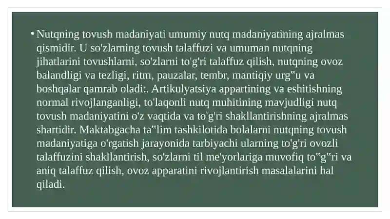 Qonuni fikrinim koniyatlarini o'rgatish 3