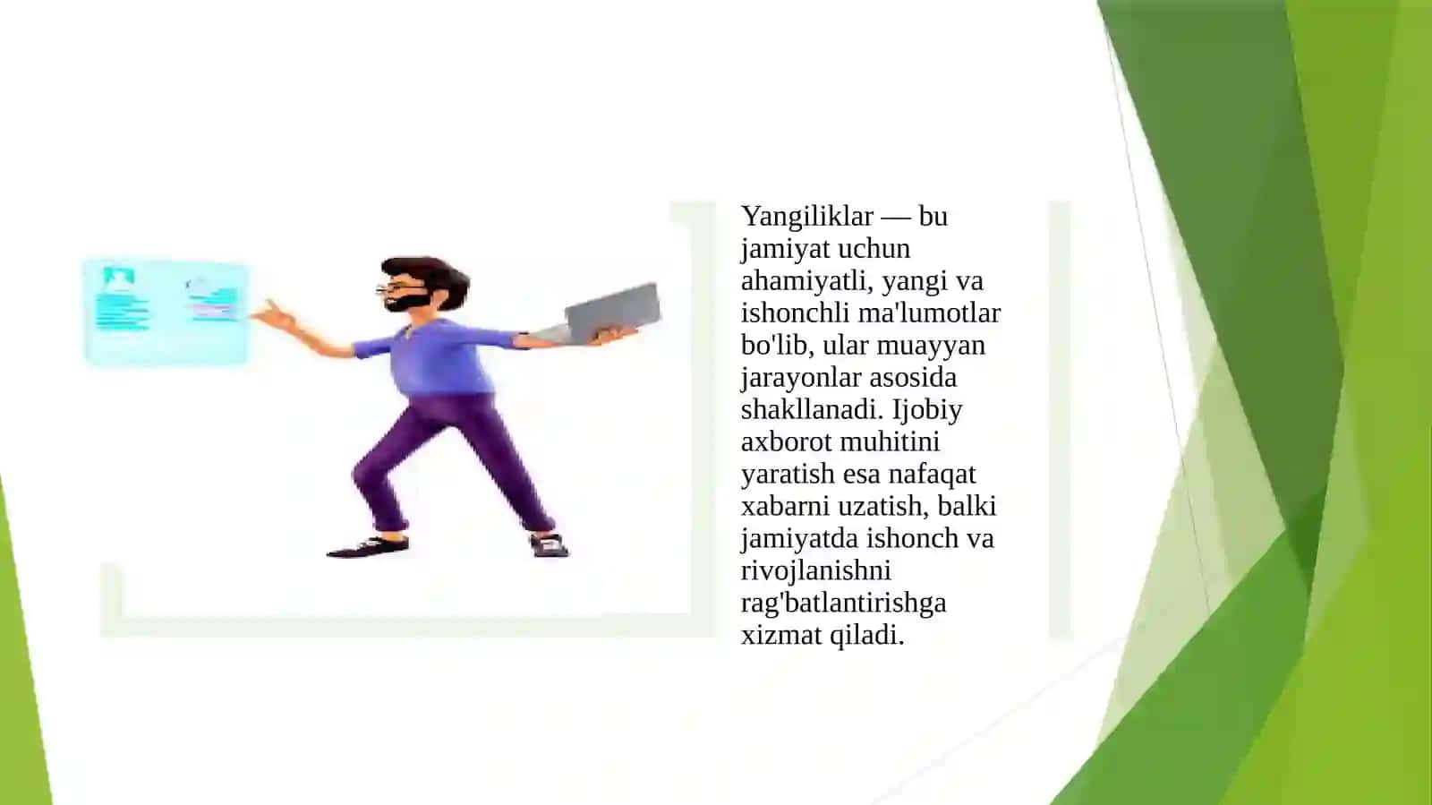 Yangiliklar qanday shakllanadi yoki ijobiy axborot muhitini yoritish 3