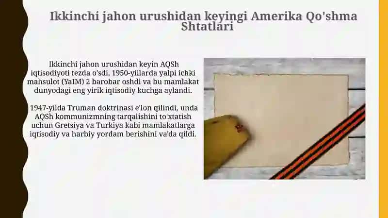 Ikkinchi jahon urushidan keyingi Amerika Qo'shma Shtatlari 3