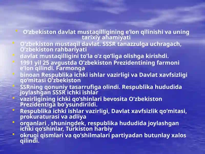 O’zbekistonmustaqilligininge’lonqilinishi 3