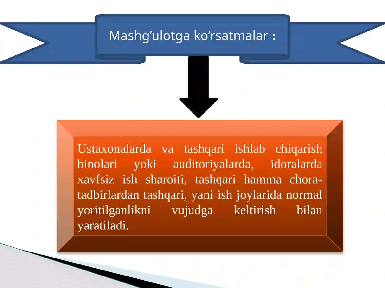 Ishlab chiqarish binolari va joylaridagi tabiiy va sun’iy yoritilganlikni aniqlash 3