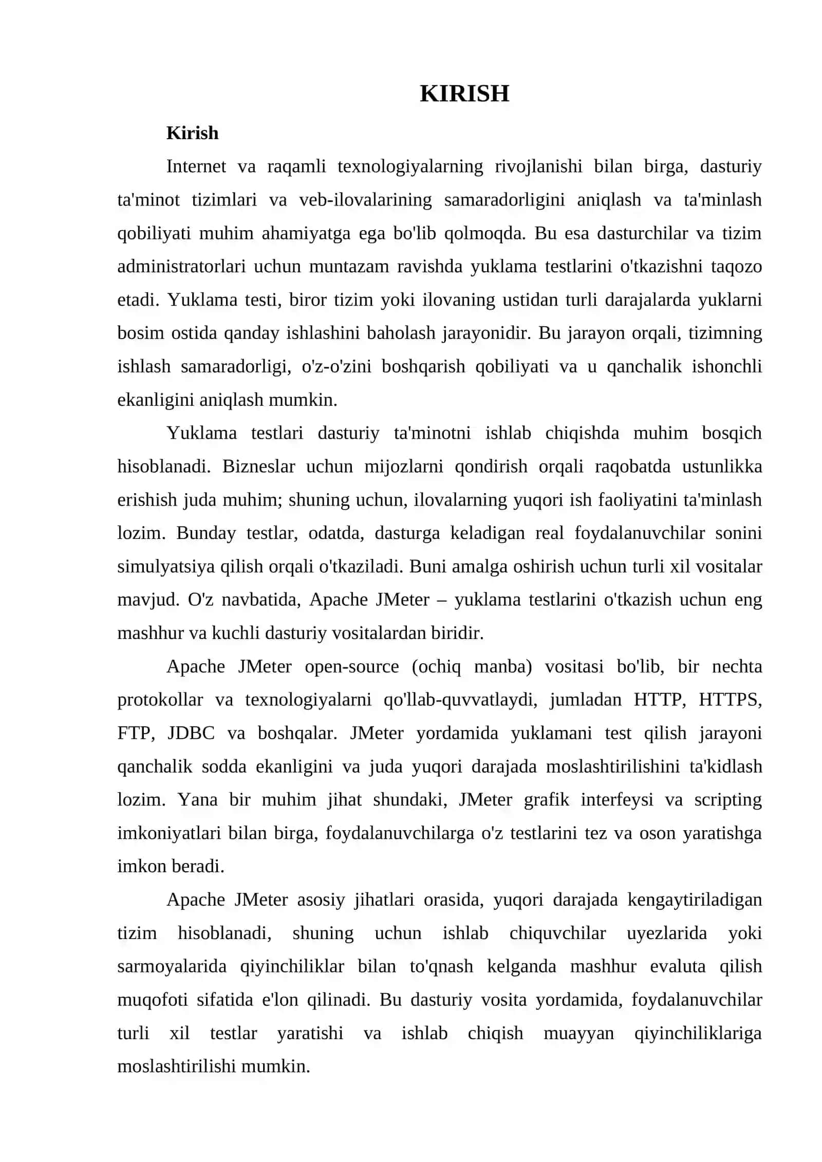 APACHE JMETER BILAN YUKLAMA TESTINI O'TKAZISH 3