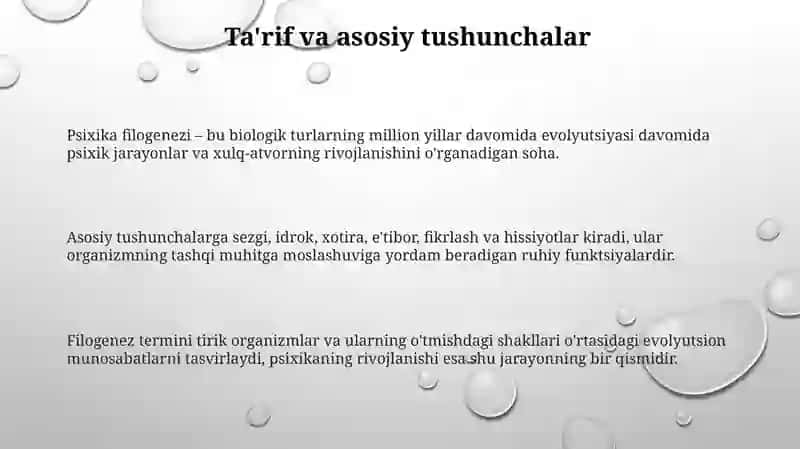 Psixikaning filogenetik taroqqiyoti 3