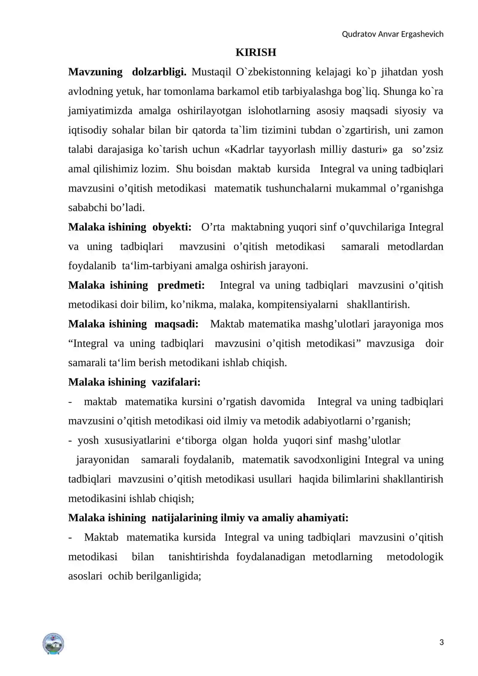 Aniq integral va uning xossalari 3