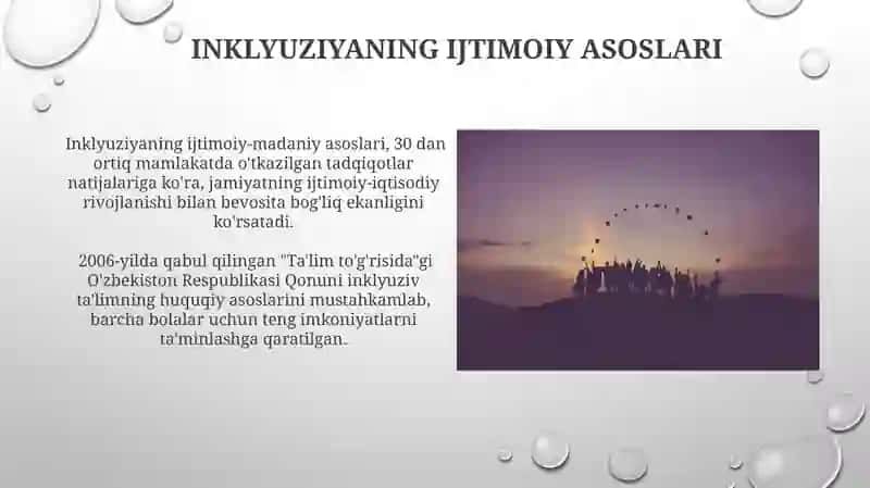 Inklyuziv taʼlimning nazariy asoslari va uning rivojlanish tarixi 3