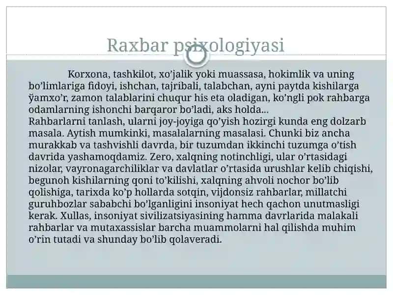 Raxbarpsixologiyasi 3