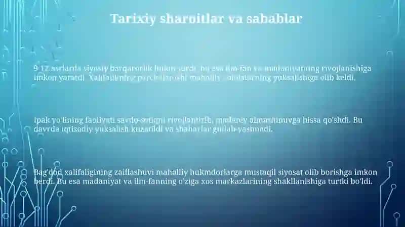Madaniy uyg'onish(Renessans) 3