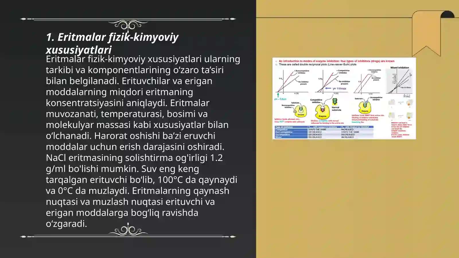 Eritmalar: Stomatologiyada ishlatiladigan fermentlar va ularning faoliyati.Soʻlak biokimyosi 3