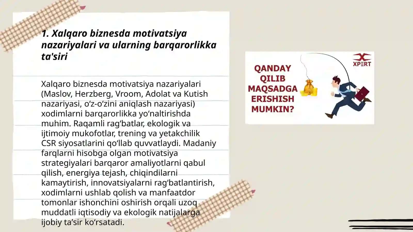 Xalqaro biznes boshqaruvida motivatsiya va uning barqarorlikka ta'siri 3