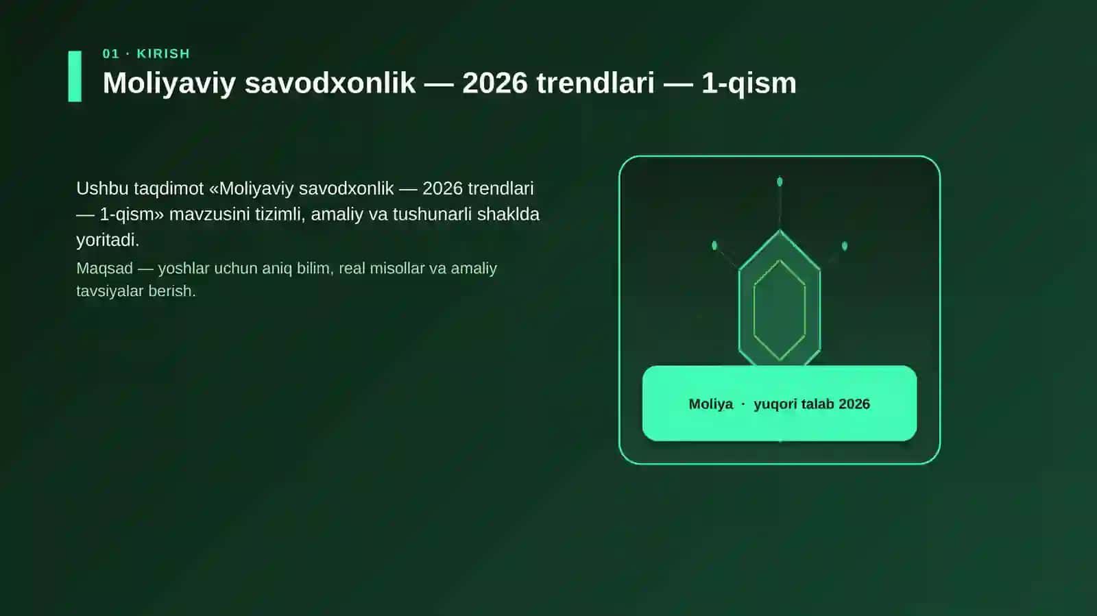 Moliyaviy savodxonlik — 2026 trendlari — 1-qism 3