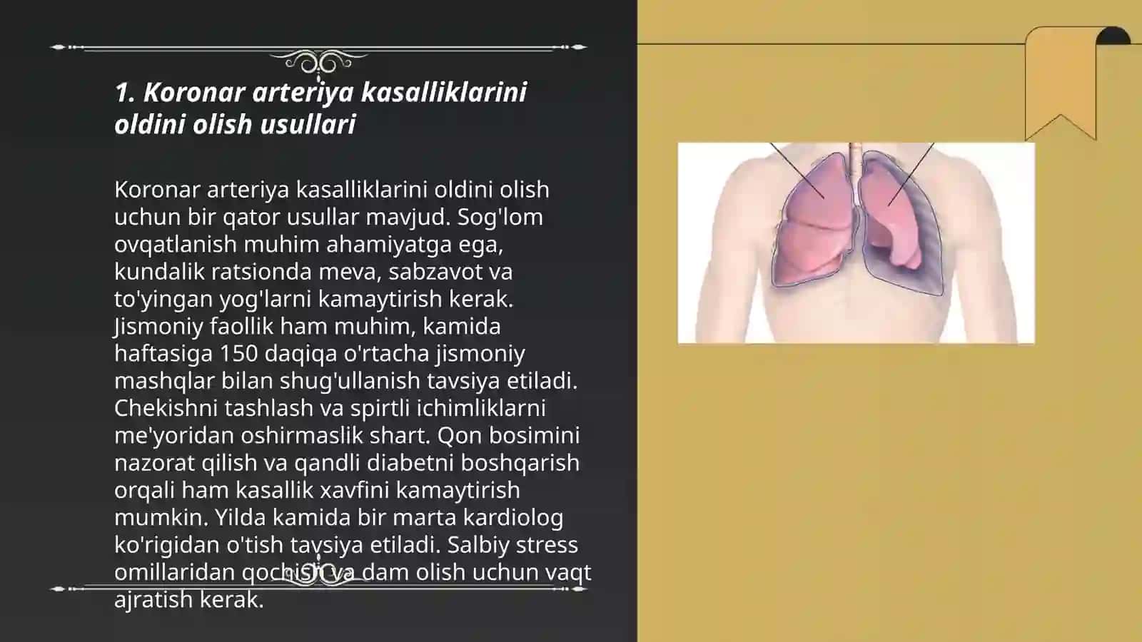 Koronar arteriya kasalliklari gipertenziya boʻyicha guruhli profilaktik tibbiy maslahatlar berish metodikasi 3