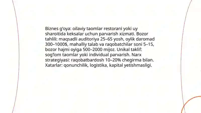 Oilaviy biznes boshlash asoslari 3