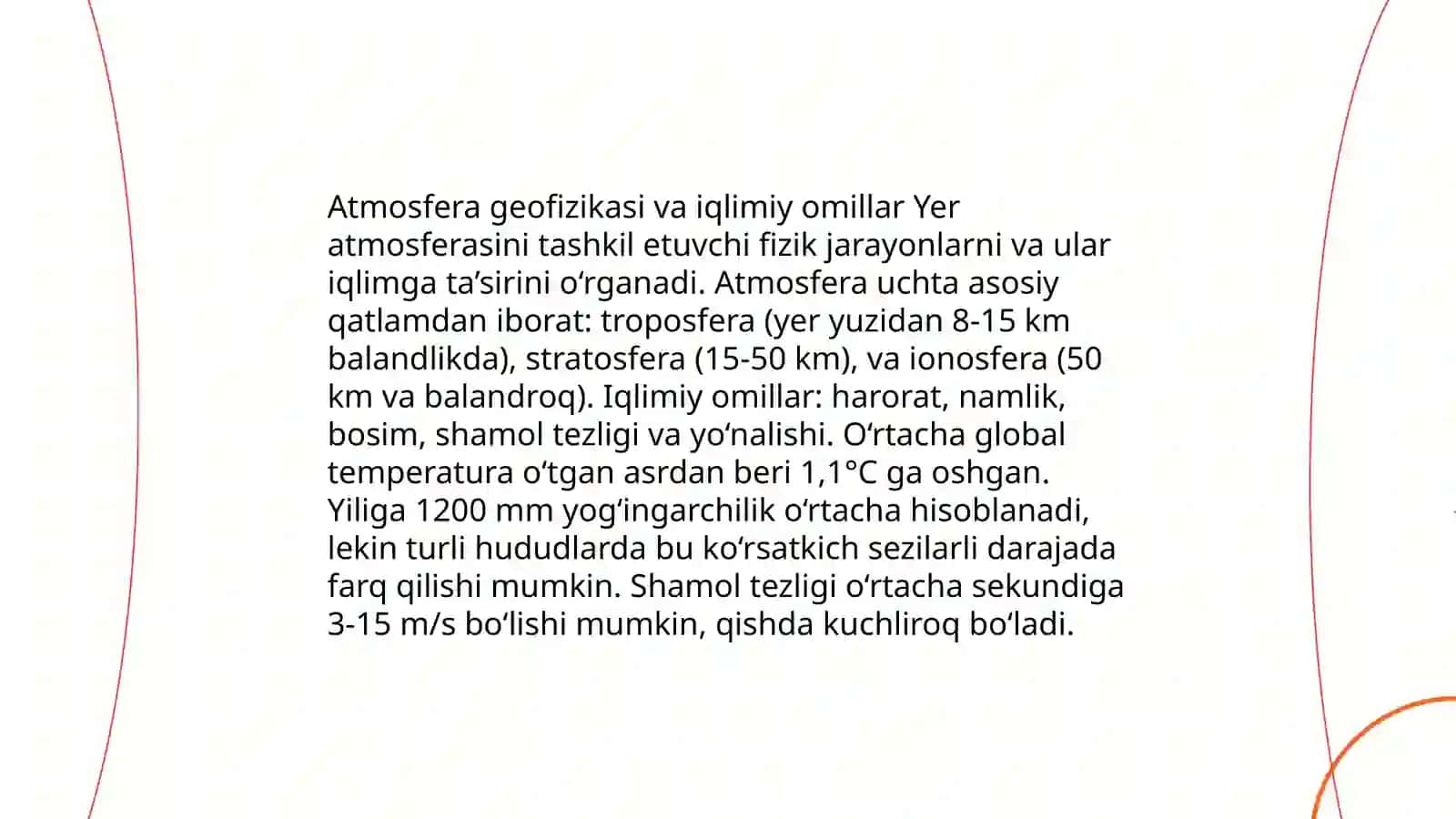 Atmosfera geofizikasi iqlimiy omillar 3