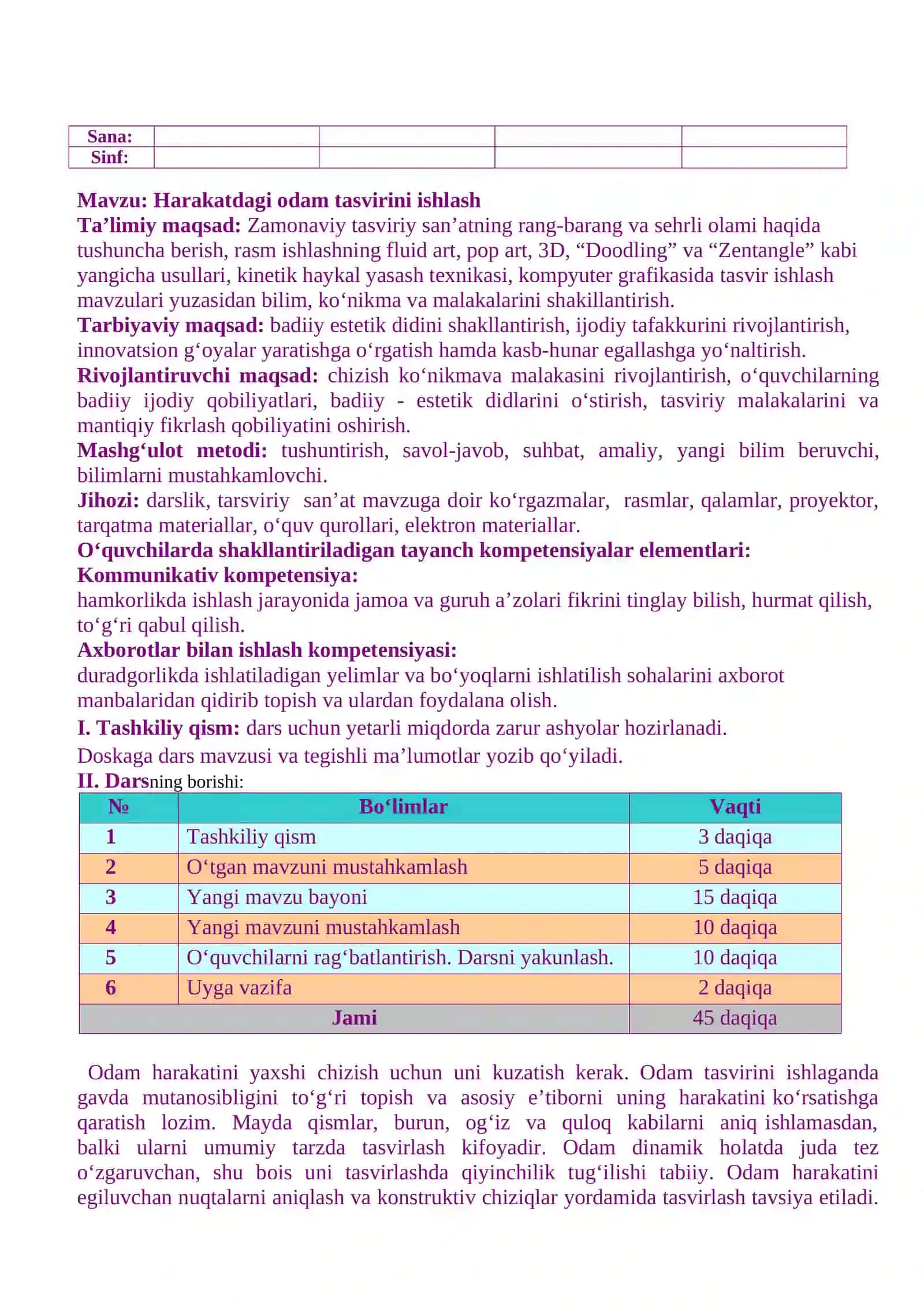 DARS ISHLANMALARI "TASDIQLAYMAN" O‘ibdo‘ 3