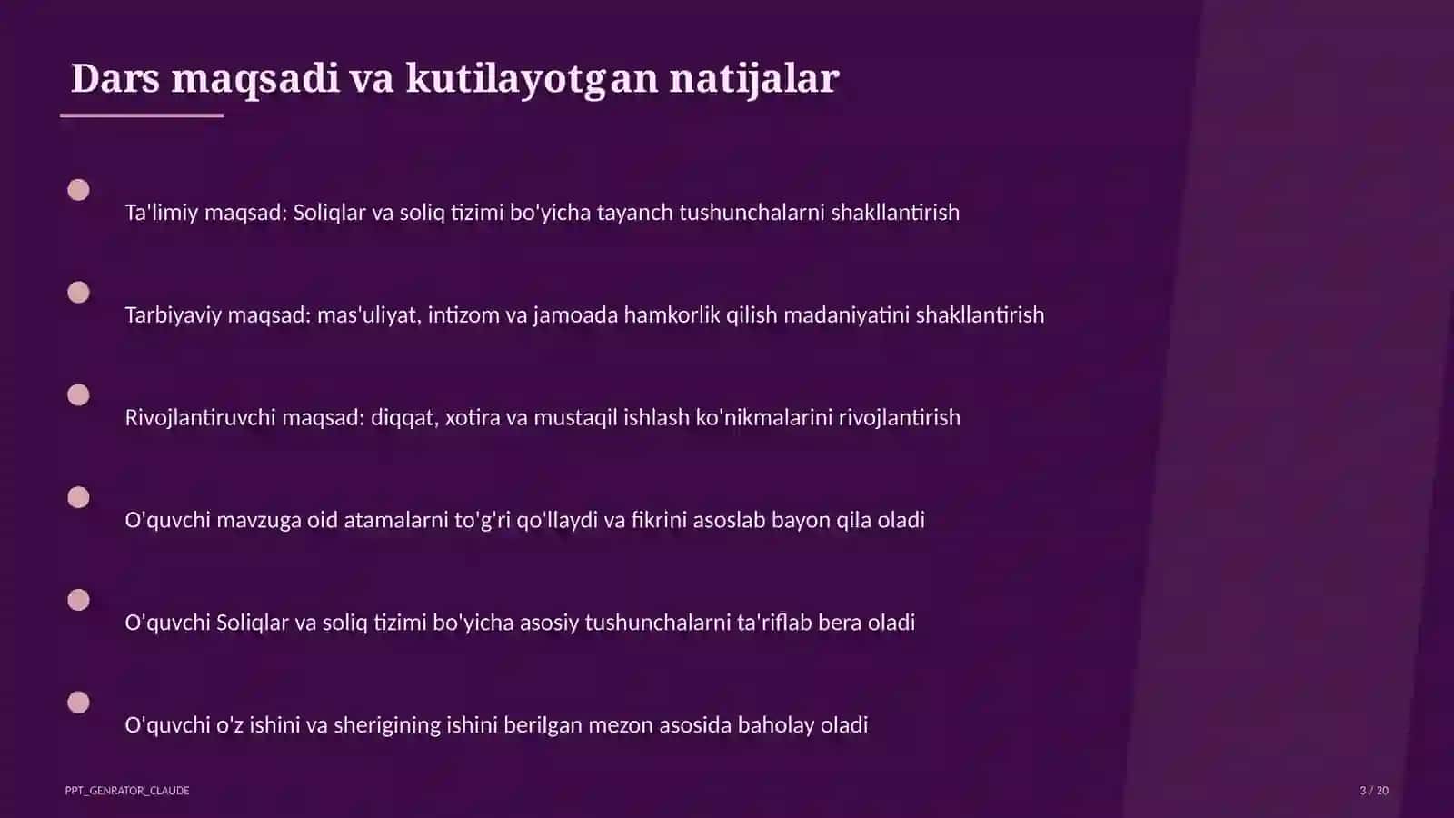 Soliqlar va soliq tizimi (10-sinf) 3