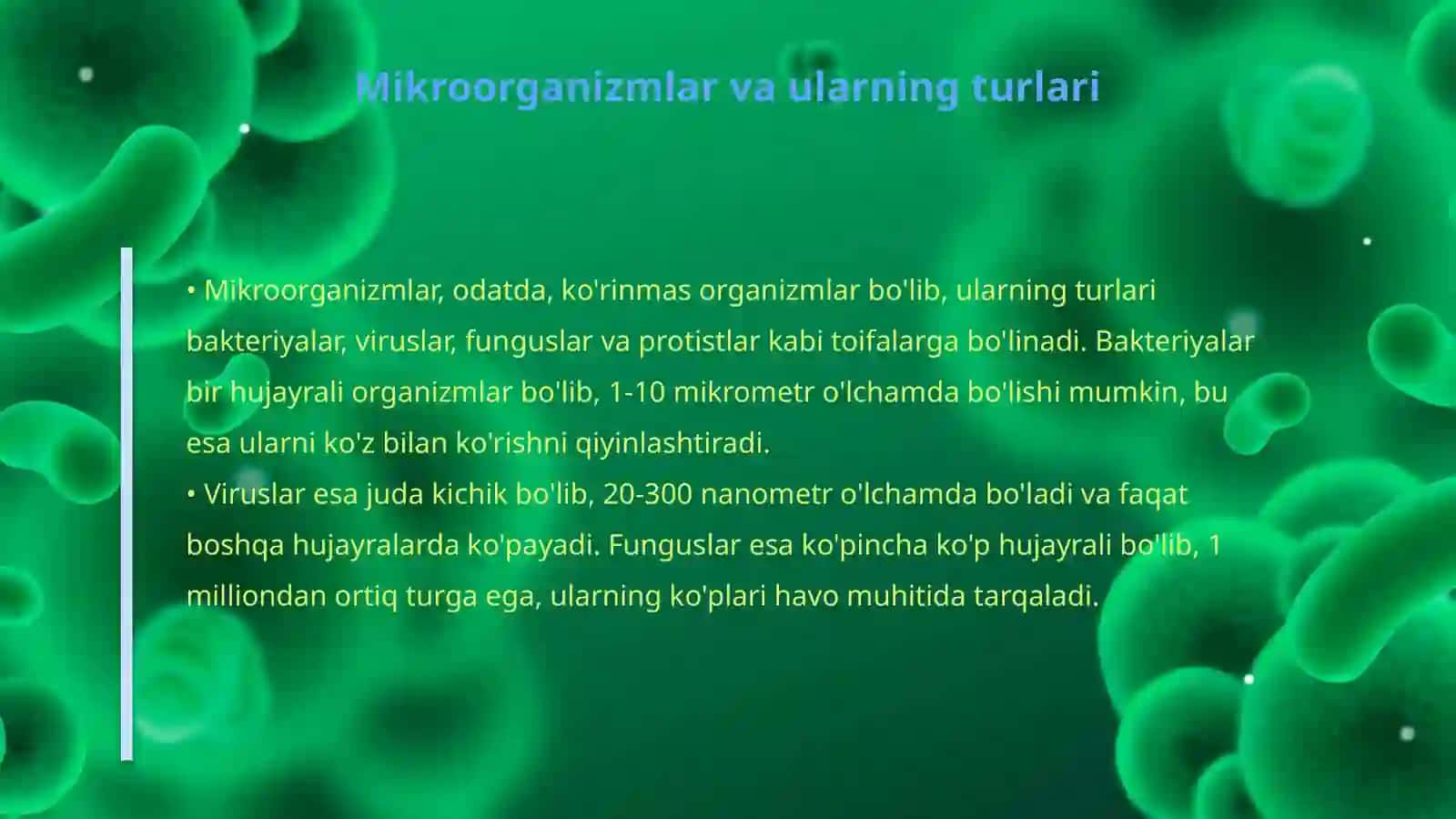 Havo muhitiga mikroorganizmlarning tarqalishi 3