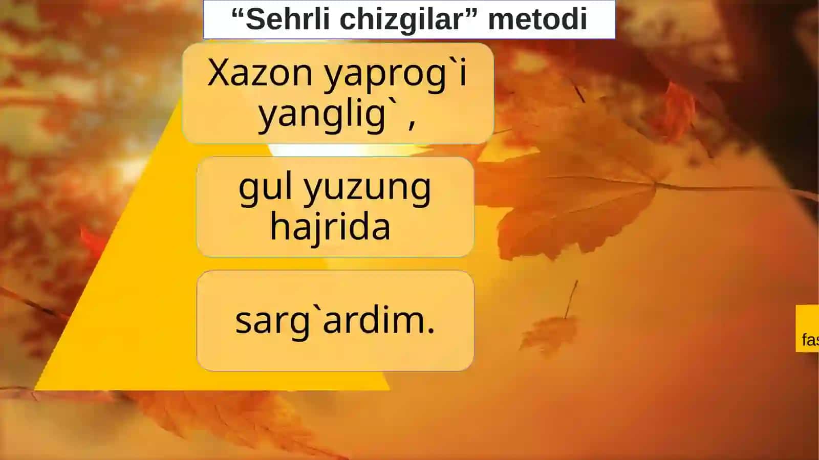 BOBURNING "XAZON YAPROG`I" G`AZALI TAHLILI 3