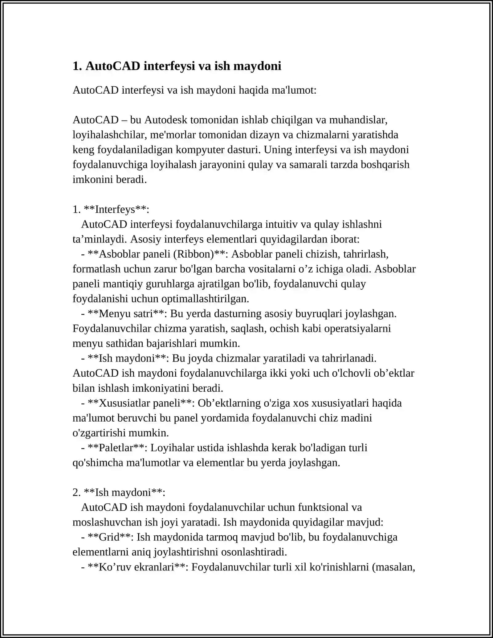 AUTOCAD 3