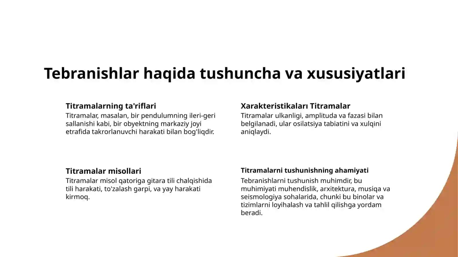 Titramalar va Garmonikalar Haqida 3