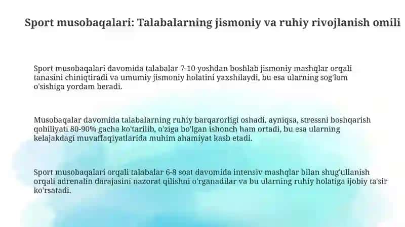 Sport musobaqalarining o‘quvchilar tarbiyasidagi ahamiyati 3
