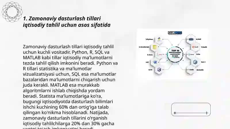 Zamonaviy dasturlash tilaridan foydalanish 3