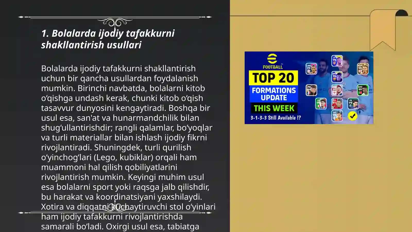Bolalarda ijodiy tafakkurni shakllantirish usullari 3