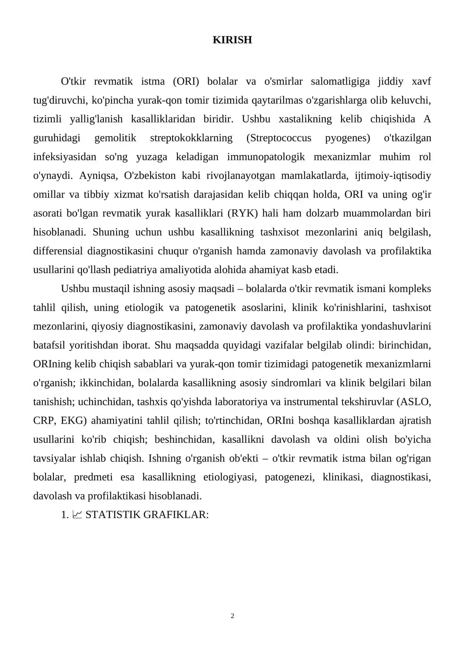 O'tkir revmatik istma.Tashxisot mezonlari.Qiyosiy tashxis.Davosi.Profilaktikasi. 3