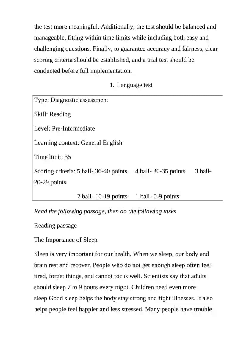Language Assessment and Test Development 3