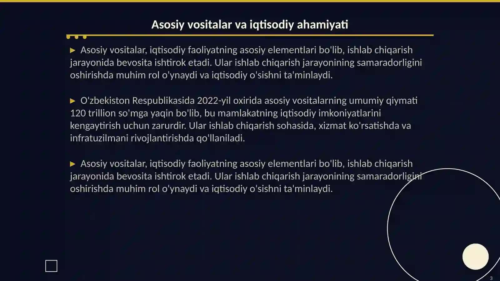 Iqtisodiy tahlilda Asosiy vasitalar tarkibi va harakati tahlili 3