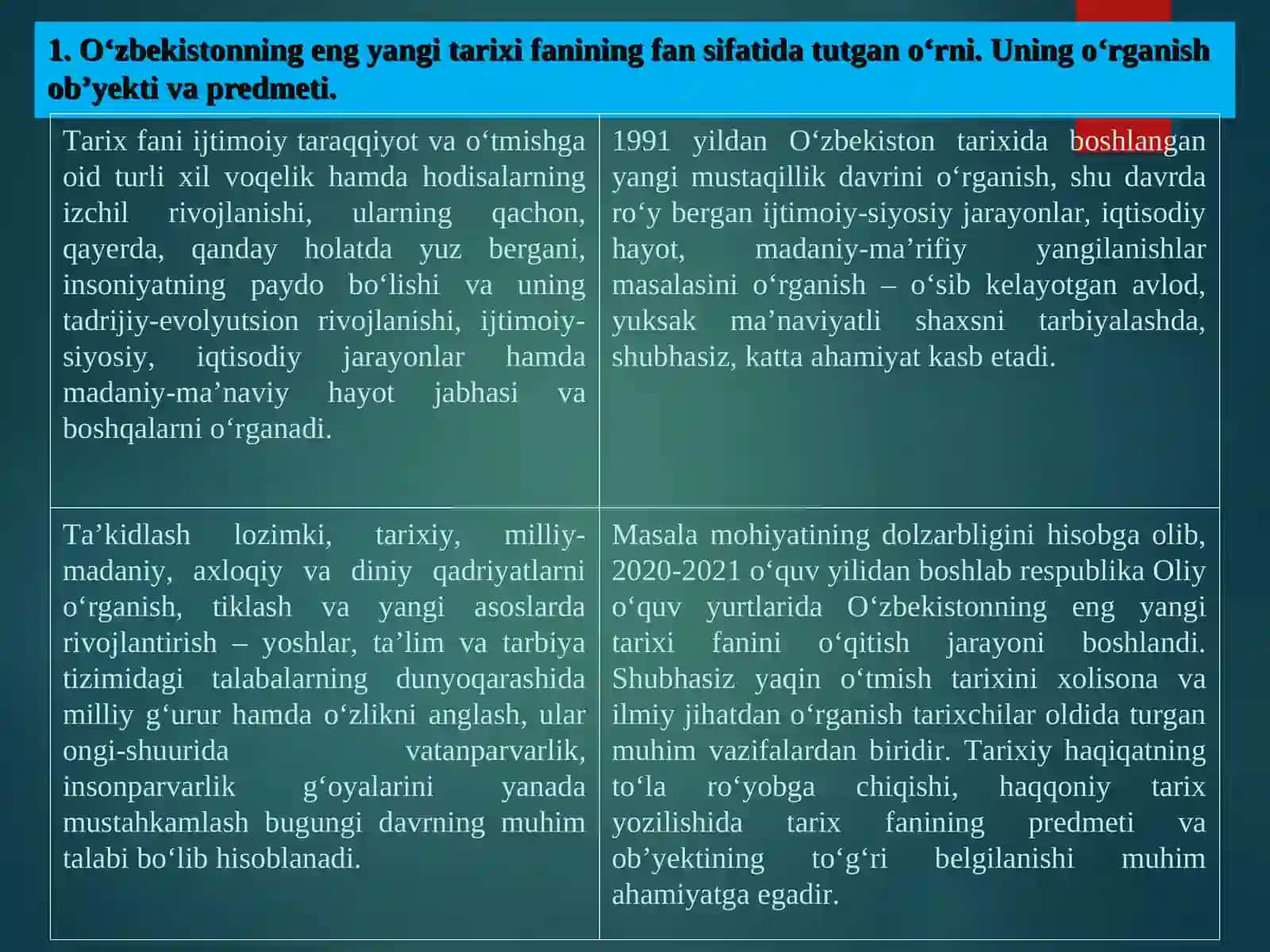 O‘ZBEKISTONNING ENG YANGI TARIXI 3