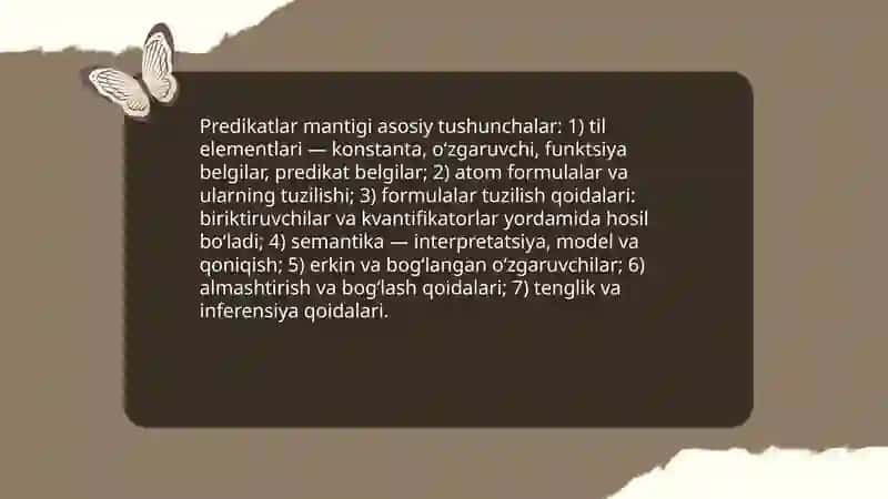 Predikatlar mantigʻi 3