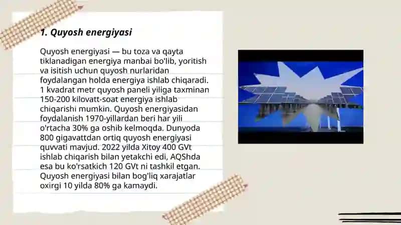 Noanʼanaviy energiya manbalari 3