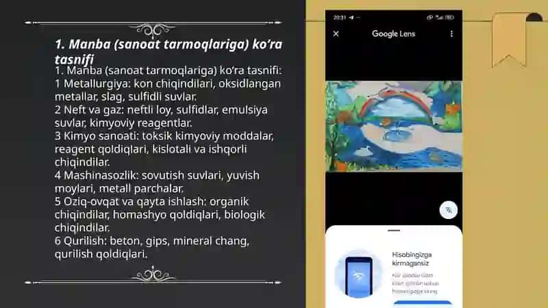 Sanoat chiqindilarining hosil boʻlishi tasnifi 3