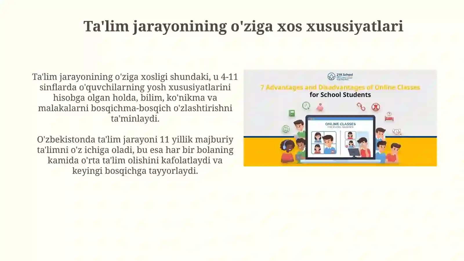 Tarbiyajarayoniningo'zigaxosxususiyatlari.o'quvchilardaongliintizomliliknitarbiyalash 3