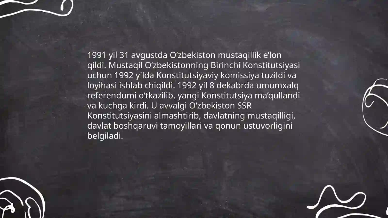 Mustaqil O‘zbekiston Respublikasi Birinchi Konstitutsiyasi va uning o‘ziga xos jihatlari 3