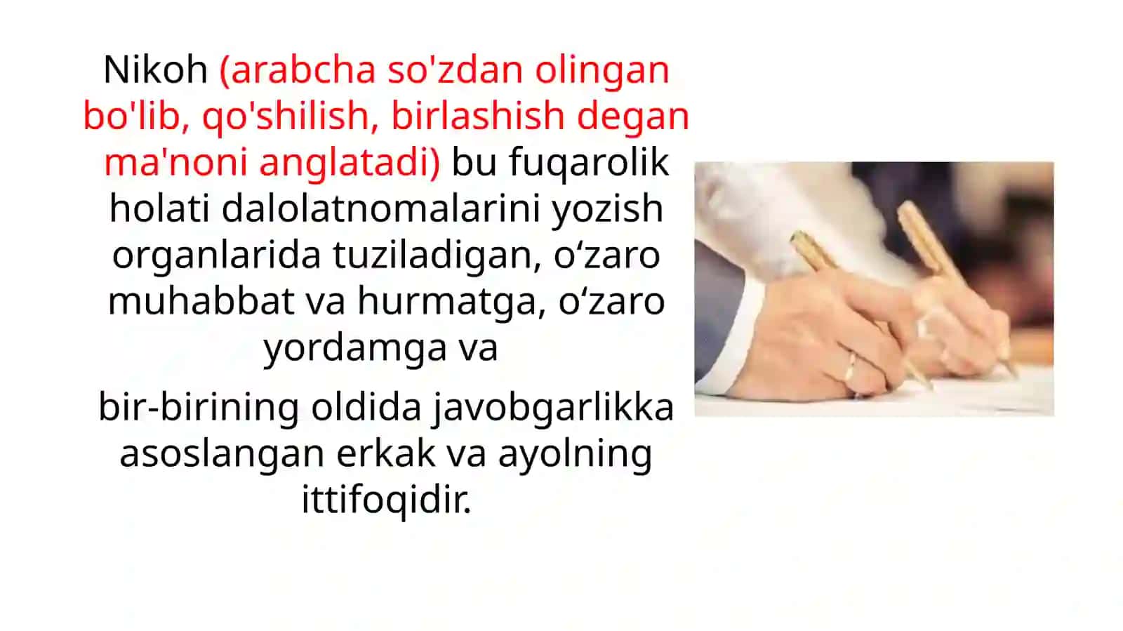 Oila huquqida nikoh munosabatlari 3